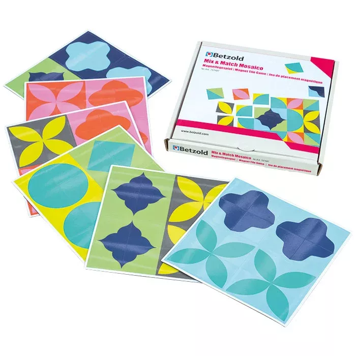 Mosaik, Magnetische Fliesen, bunte Blätter, Geometrie, Kunst-Set