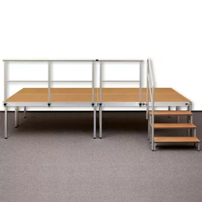 etagertisch, leiterplattform, werkbank, holzplanken, stahlrahmen