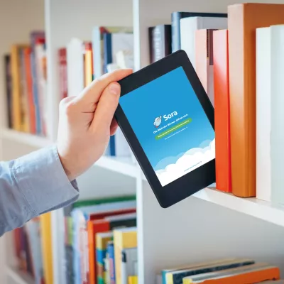 ebook, tablet, digitaler reader, sora, cloud-bibliothek