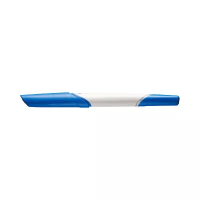 Kunststoffstift, Marker, blau-weiß, Spitze, Kugelschreiberähnlich