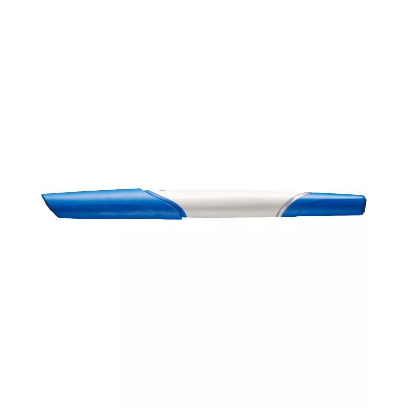 Kunststoffstift, Marker, blau-weiß, Spitze, Kugelschreiberähnlich