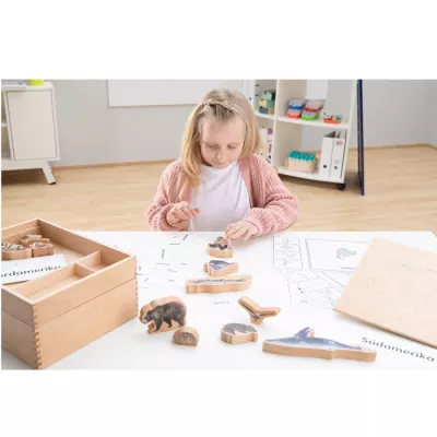 Holzpuzzle, Kinderpuzzle, Holzspiele, Tierformen, Lernspielzeug