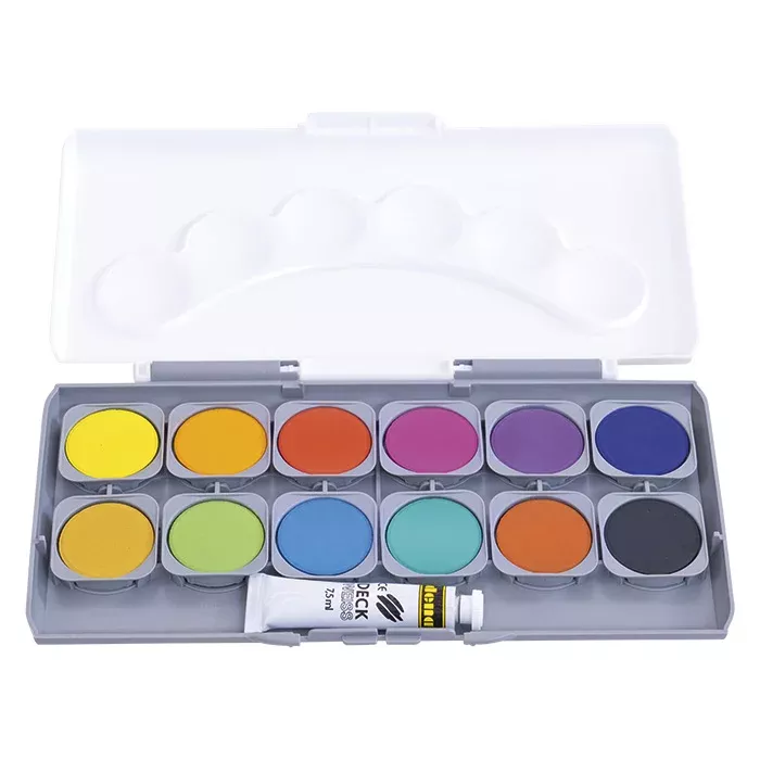 Aquarellfarben, Kunstset, Farbkreide, Wassertätigkeit, Malpalette