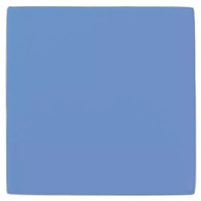 blaues Heft/Notizbuch, Kunstleder, einfarbig, quadratisches Format, Glanzoberfläche