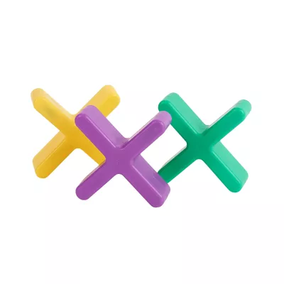 X-Form, Verzahnt, Bunt, Hartplastik, Spielzeug