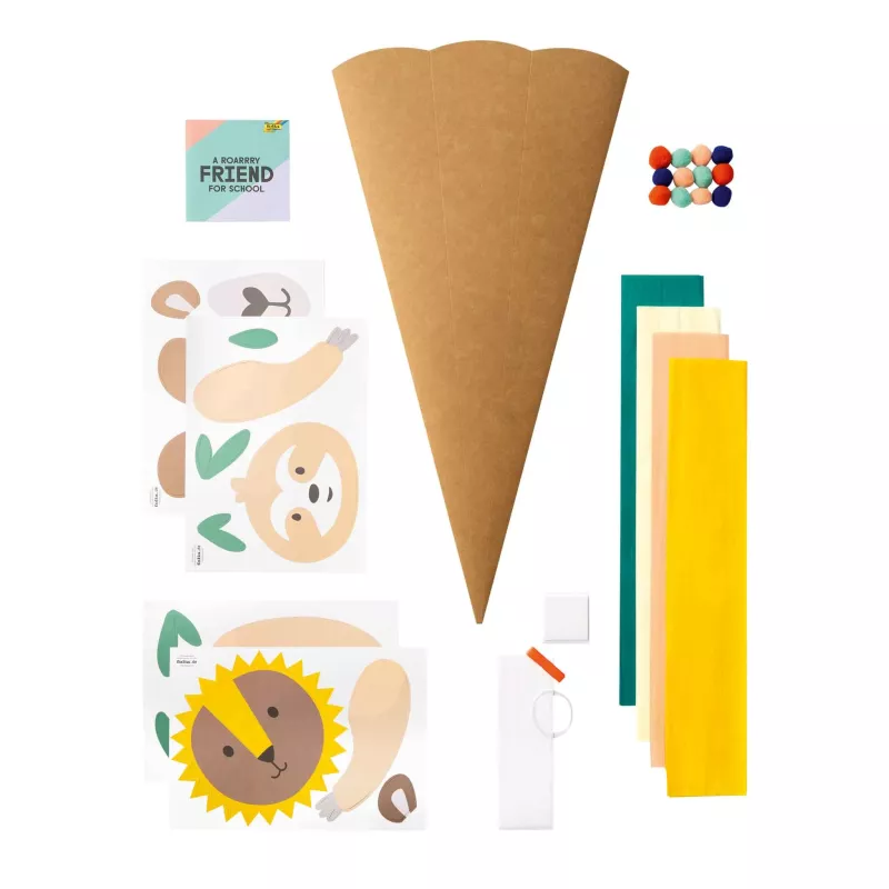Kreisel-Sandförmchen, Pappkonus, Bastelset, Papierschablonen, Klebebandrollen