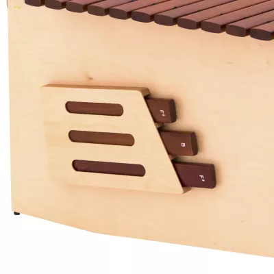 Klavier, Tastatur, Holzoptik, Tastenbeschriftung, Holz Instrument