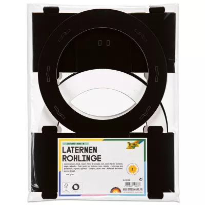 Laternenkern, Lagerung, Runde Form, Schwarz, Laternenrohlinge