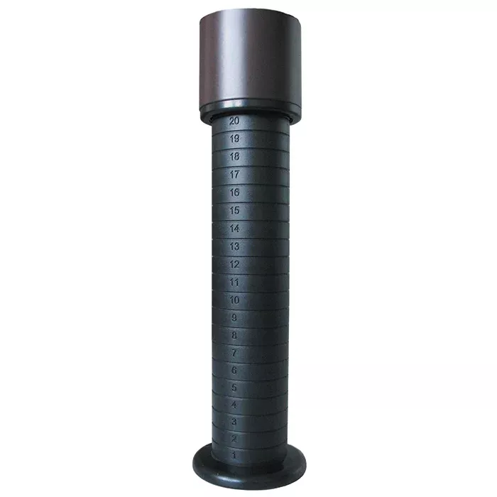 riemann-stem, dosing-stem, grip-rubber, measurement-scale, black-dark