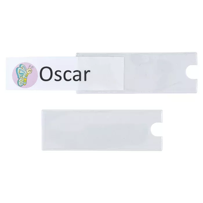 Namebadge, Name tag, ID label, Plastic tag, Clear label