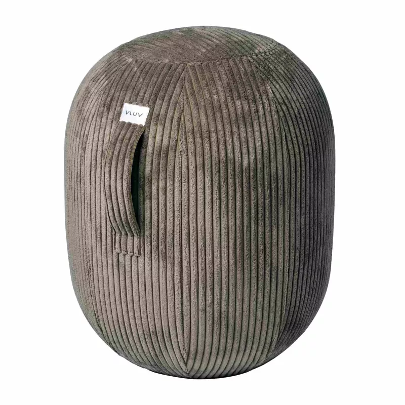 Sessel, Cord-Sessel, Stoffbezug, Rundenform, Hocker/Medienstuhl