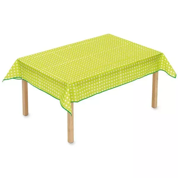 Tischdecke, Lounge Tischdecke, Polka Dot, Grün, Stofftischdecke