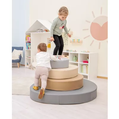 Kletterstufen, Stufenhocker, Spielset, Kinderspielturm, Rundstufen