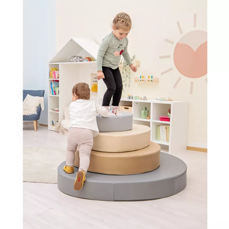 Kletterstufen, Stufenhocker, Spielset, Kinderspielturm, Rundstufen