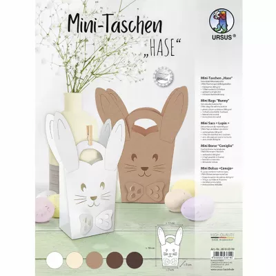 Osterbox, Pappkarton, Hase Motiv, Brauner Hase, Weißer Hase