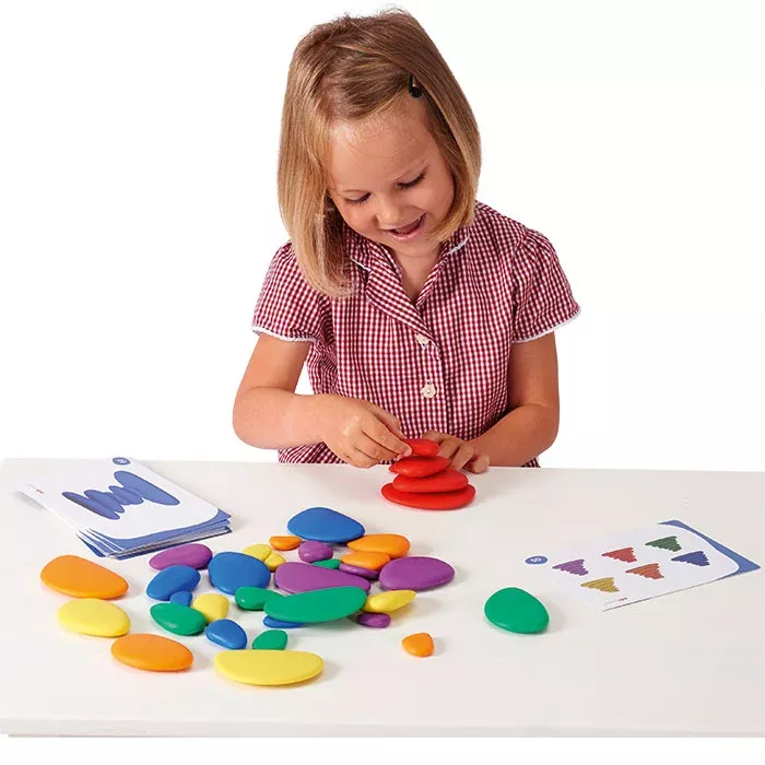 knete, stöcke, spielzeugset, formen, bunte steine
