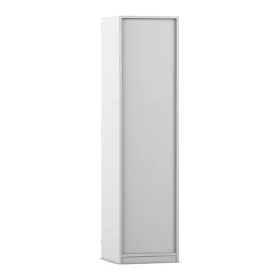 Schrank, Schiebetür, Garderobe, Korpus weiß, Stahlrahmen