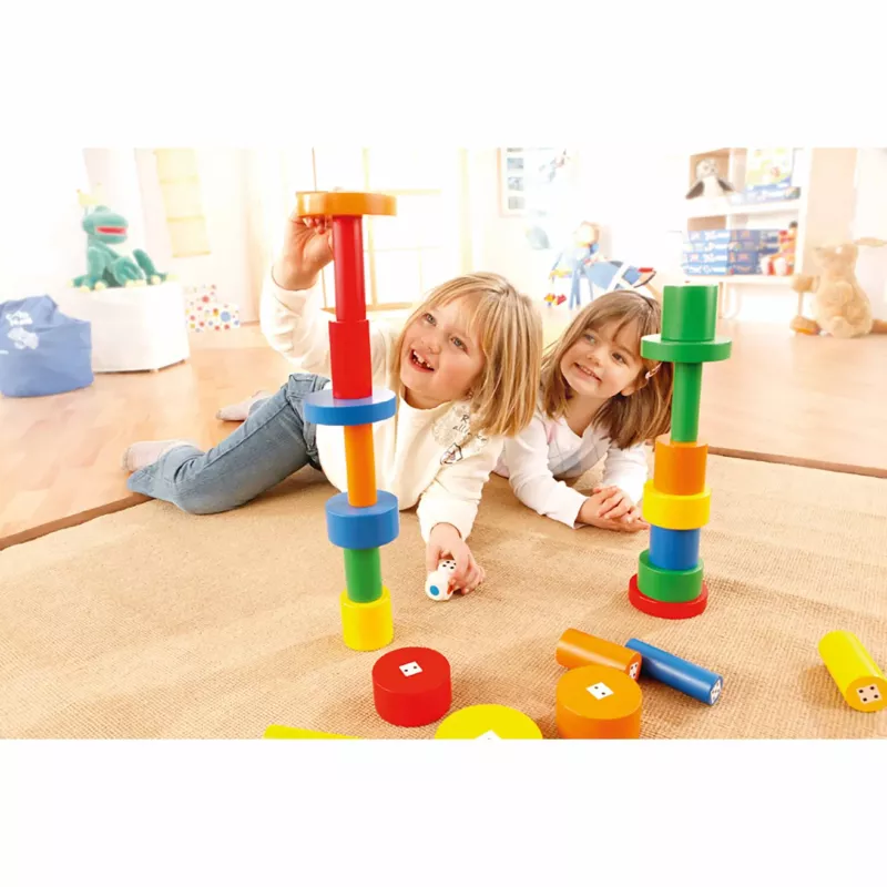 Spielzeug, Klemmbausteine, Bausteine, Kastenkegel, Holz/Plastic