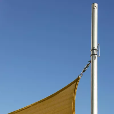 Sonnensegel, Bezug, Stoffdach, Schirmschirm, Befestigung