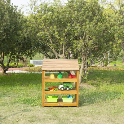 holzregal, spielzeugregal, gartenkit, spielzeugauto, sortierbehälter