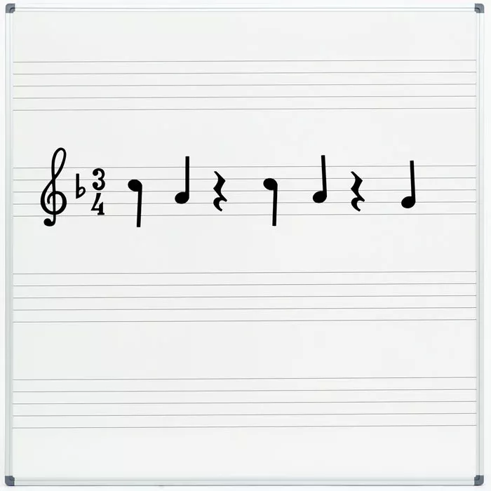 notebook, Musiknotation, Notenblatt, Schlüsseltreble, Viertelpause