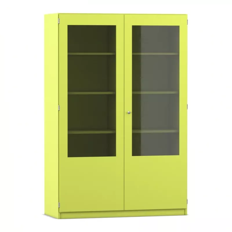 Schrank, Vitrinen, Glasfront, Zweiflügelig, Hochschrank