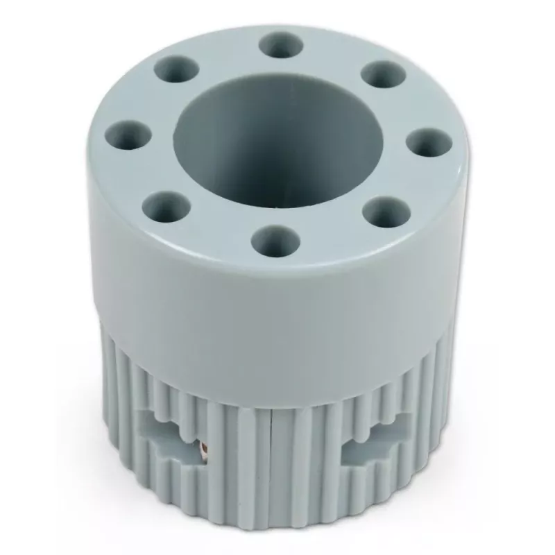 Adapter, Löcher, Abstandhalter, Zylinder, Grau