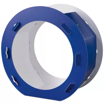Ring, Montagering, Blau, Metall, Flansch
