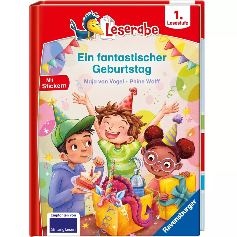 Kinderbuch, Geburtstag, Sticker, Party-Dekoration, Illustrationen