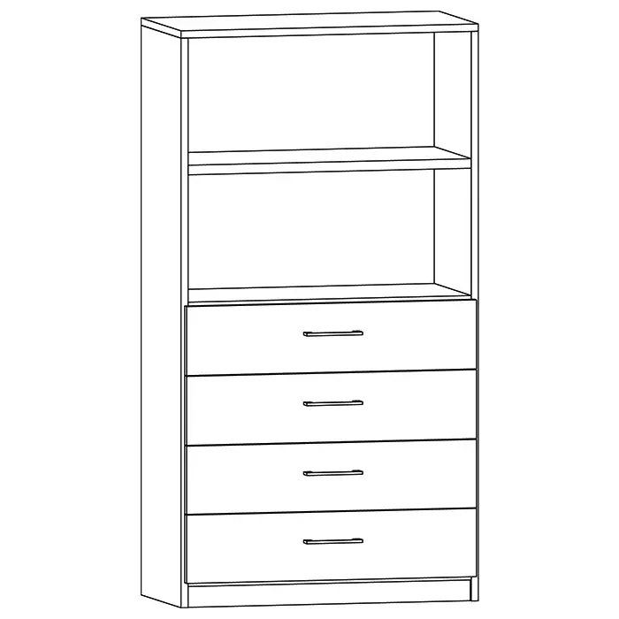 Regal, Schubladen, Kleiderschrank, offenes Regal, Aufbewahrungsschrank