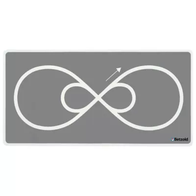 Unendlichkeitszeichen, Infinity-Symbol, Grau, Tafelbild, Betzold