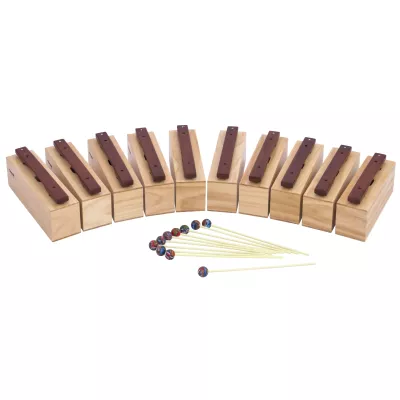 Holzblock, Klangholz, Xylophon, Schlägel, Musikinstrument