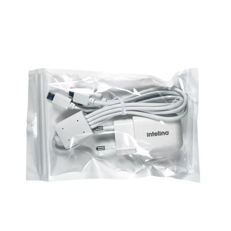 Ladegerät, USB-Kabel, Netzteil, Weiß, InteliNo?