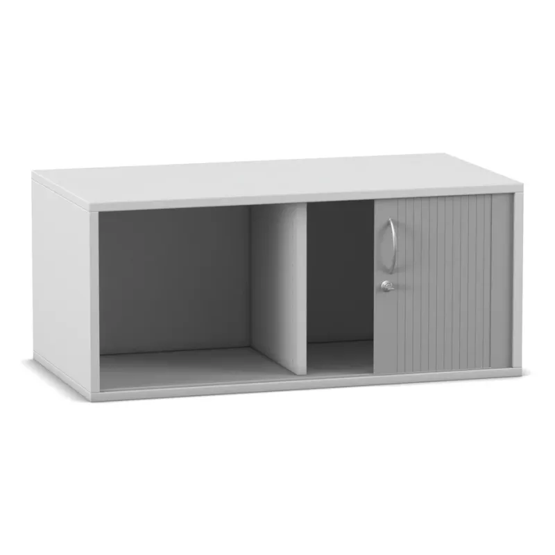 Sideboard, Schrank, Aufbewahrung, Weiß, Lamellen-Tür