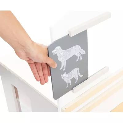 Kunststoffplatte, Tier-Silhouette, Dinosaurier, Greifhand, Schneidiervorrichtung