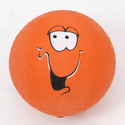 orange, ball,  cartoon, golf, face