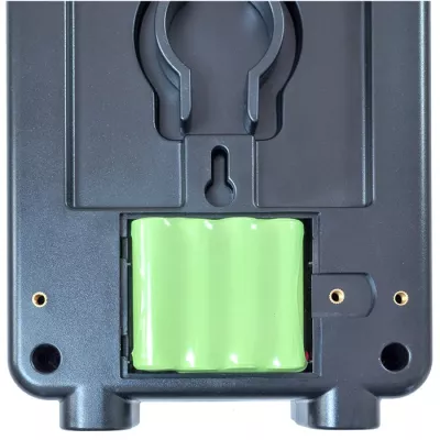 batterien, grüne batterie, aufladbar, steckplatz, gerät rückseite