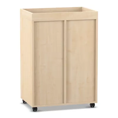 Schrank, Wagen, Holz, Kunststoffrollen, regal-rolleinsatz