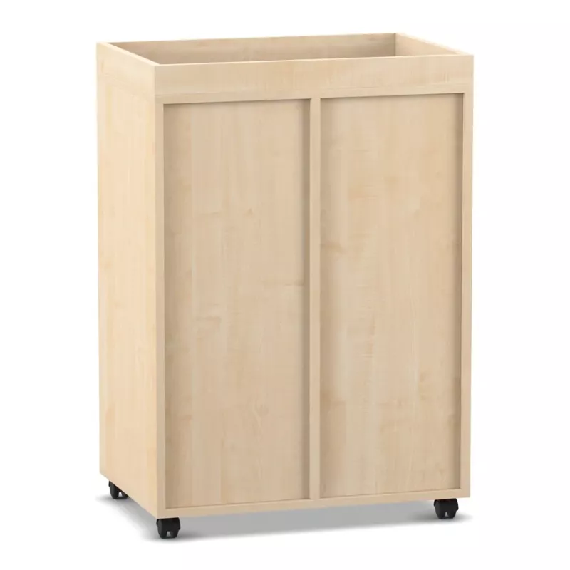 Schrank, Wagen, Holz, Kunststoffrollen, regal-rolleinsatz