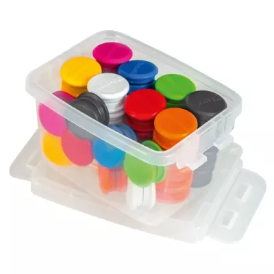 Kappen, Plastikbehälter, bunte Farben, bunte Deckel, Aufbewahrungsbox