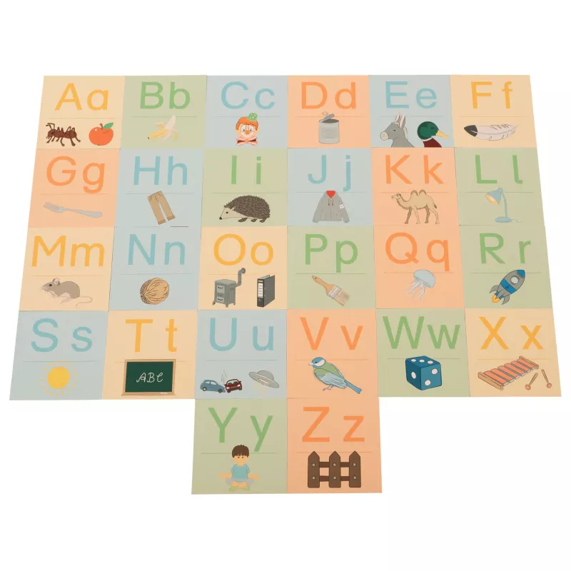 alphabet, lernen, puzzle, bilder, bausteine