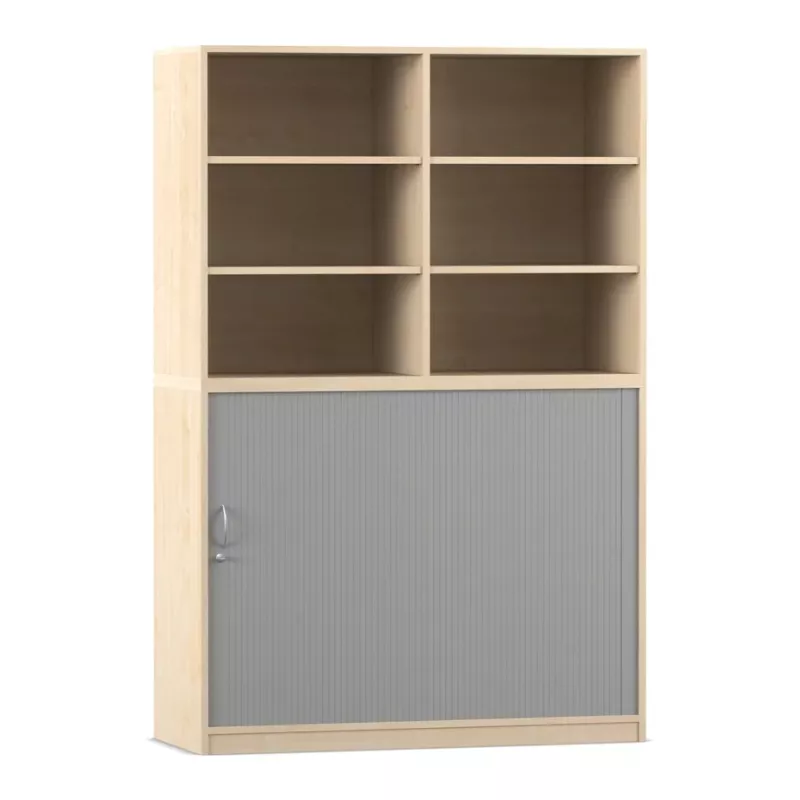Regal, Schrank, Schränkeneinheit, Holz, Grau-tür