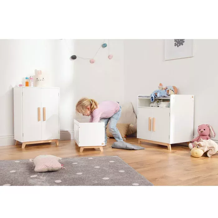 Kinderzimmer, Möbelset, Kreativbox, Hell, Holzbeinfüße