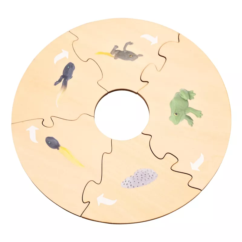 Puzzle, Holzpuzzle, runder Puzzle, Tier-Puzzle, Verbindende Teile