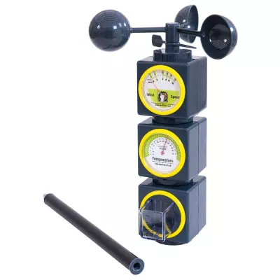 Anemometer, Wind Gauge, Thermometer, Wetterstation, 3-D Die-Cast
