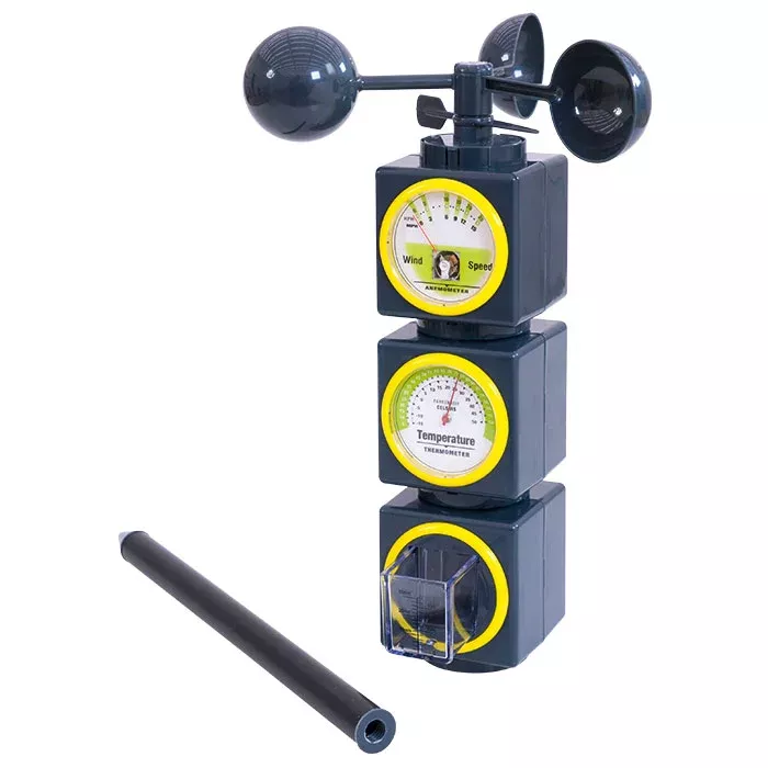 Anemometer, Wind Gauge, Thermometer, Wetterstation, 3-D Die-Cast