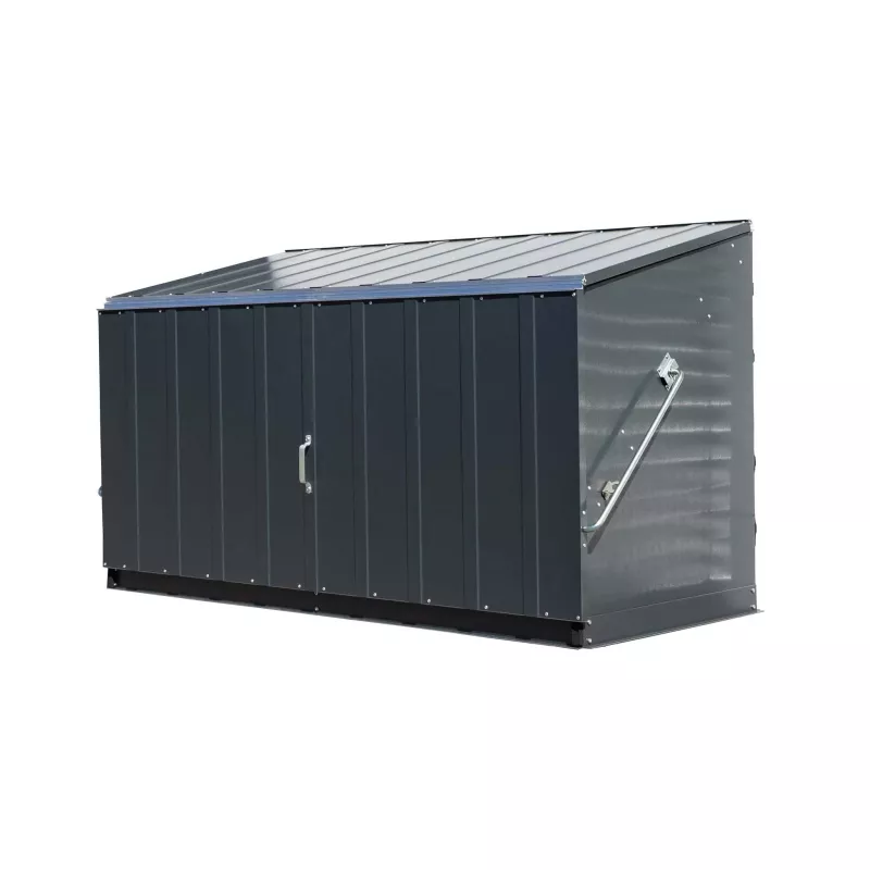 Kasten, Abstellbox, Metallkasten, Gedrungen, Stirnseite