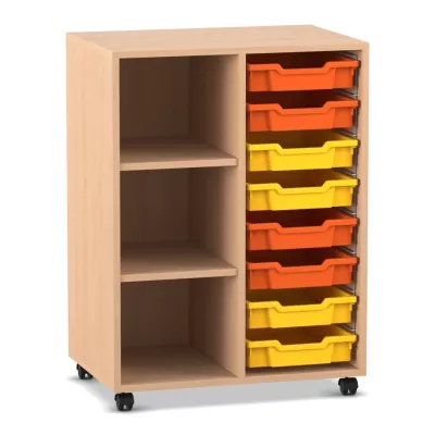 Schubladenkast, Rollcontainer, Holz, Kästen, Rollwagen