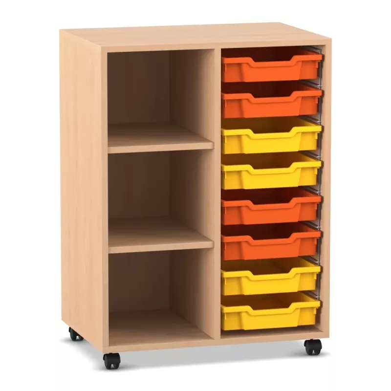 Schubladenkast, Rollcontainer, Holz, Kästen, Rollwagen