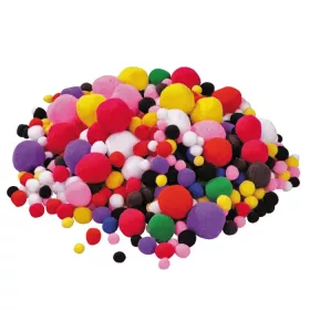 buntgemischte Pomponbälle